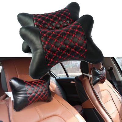 Reise Auto Auto Sitz Kopfstütze Kissen Leder Kopf Hals Rest Kissen Pad Unterstützung