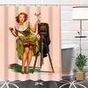 Eco-Friendly Custom Unique Pin Up Girl Modern Shower Curtain Bathroom Waterproof For Yourself H0220-54