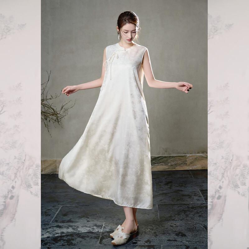 JK&JS New Chinese Style Modified Cheongsam Long Dress