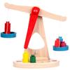 Montessori Educational Toy Small Wooden Scale Toy With For Kids Baby