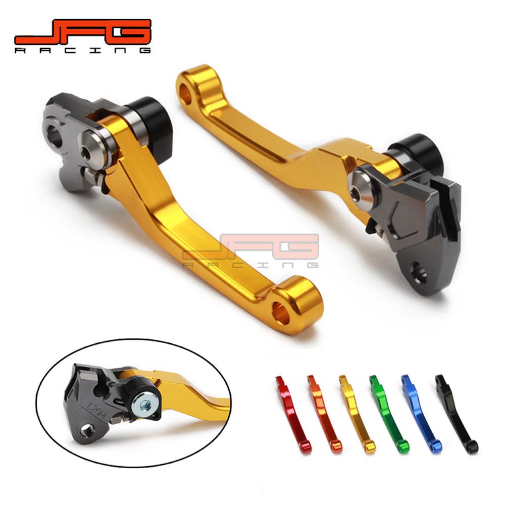 

Aluminum CNC Bull Horn Brake Clutch Levers for RMZ250/RMZ450 Off-road Motorcycles Gold Handle