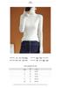 Women's Slim Fit High Neck Wool Sweater - Knitted, Autumn/Winter Collection
