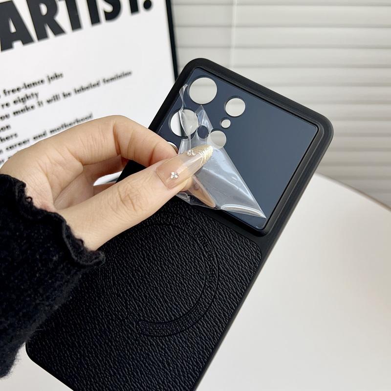 Magnetic For Magsafe Slim Leather Skin Case For Samsung S26 Ultra S25 FE S24 Plus Hybrid PU+PC Matte Shockproof Hard Cover Cases