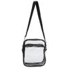 Clear Messenger Bag Large Capacity Adjustment PVC Dirt and Water Resistant Transparent Shoulder Bag