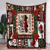 Gemütliche Weihnachts-Quilt-Decke - Alle Wege führen zu Weihnachten nach Hause mit Vintage-Rot-LKW-Design, Weicher Festival-Überwurf für Feiertage G