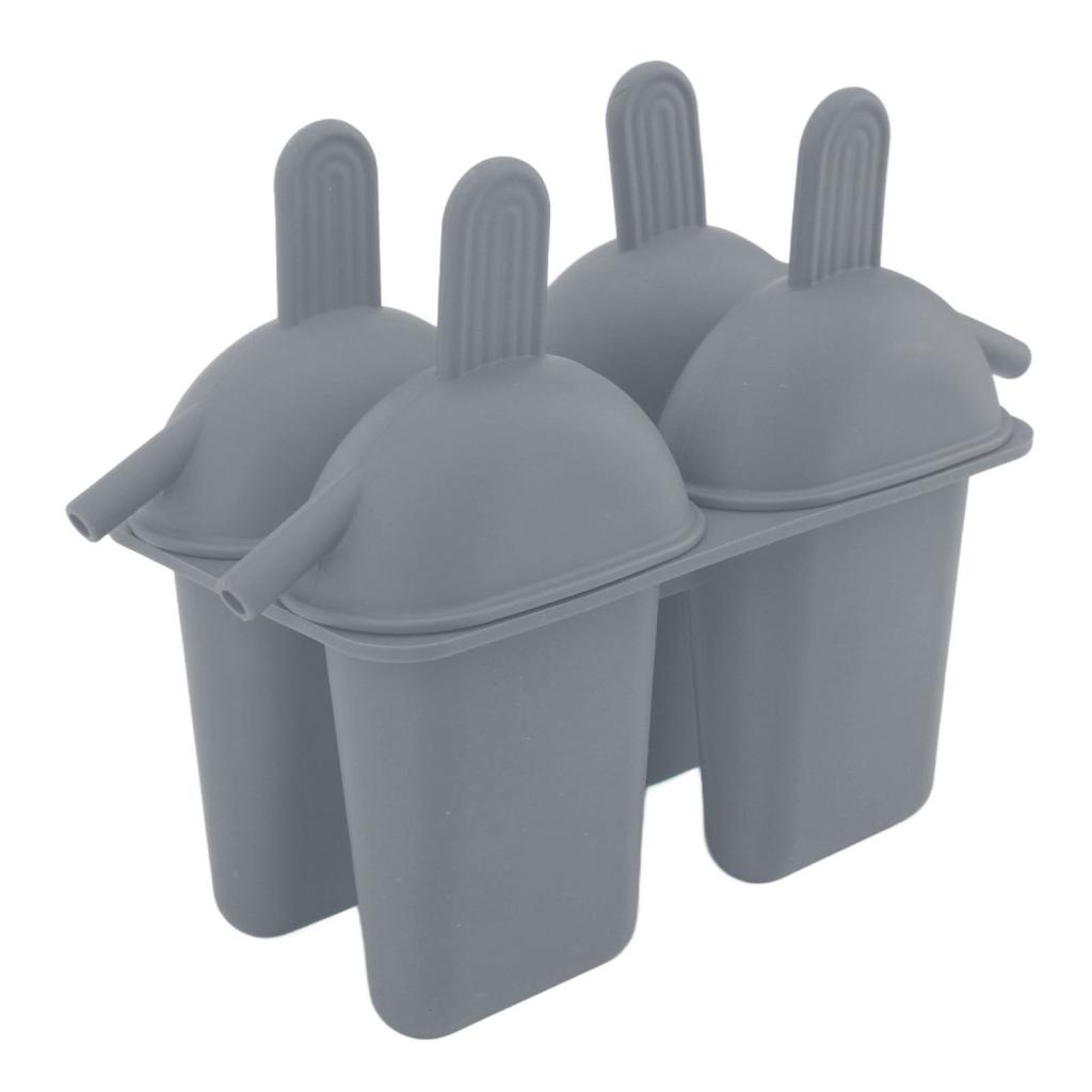 Ice Cream Mold Silicone Practical Portable DIY Ice Pop Maker with 50 Sticks for Household