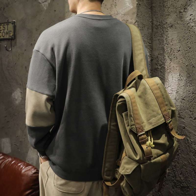 American Retro Contrasting Color Patchwork Hoodie Design Loose and Versatile Trendy Brand Lazy Casual Top