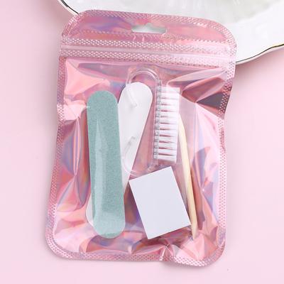 Kit d'Art pour Ongles Avec Lime à Ongles Tampon Bloc de Ponçage Polissage Brosse à Poussière Manucure & Ensemble Éponge Pour Ongles Professionnels & Maison