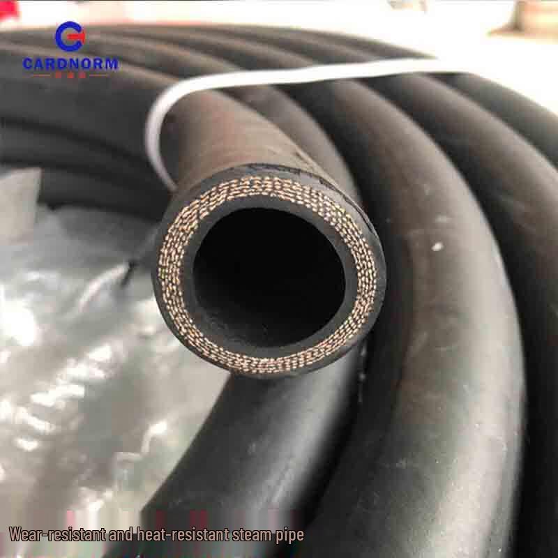 CARDNORM Black Fabric-Reinforced High-Pressure Steam Rubber Hose