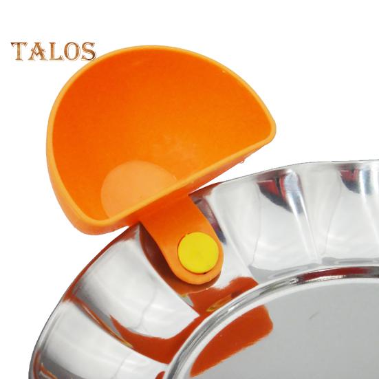 2 Stück Clip-Typ-Dippschale aus lebensmittelechtem Kunststoff, halbkreisförmig, für Salatdressing, Würze, Würze, Müll, Sauce, Schüssel, Behälter, Halter, Box, Küchenzubehör