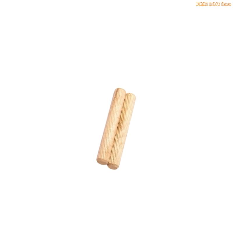 K1AE 100Pcs Woodworking Doweling Jig Round Fluted Wooden Plug Dowel Pin Rod Locator Furniture Fitting 6mm 10mm 10mm
