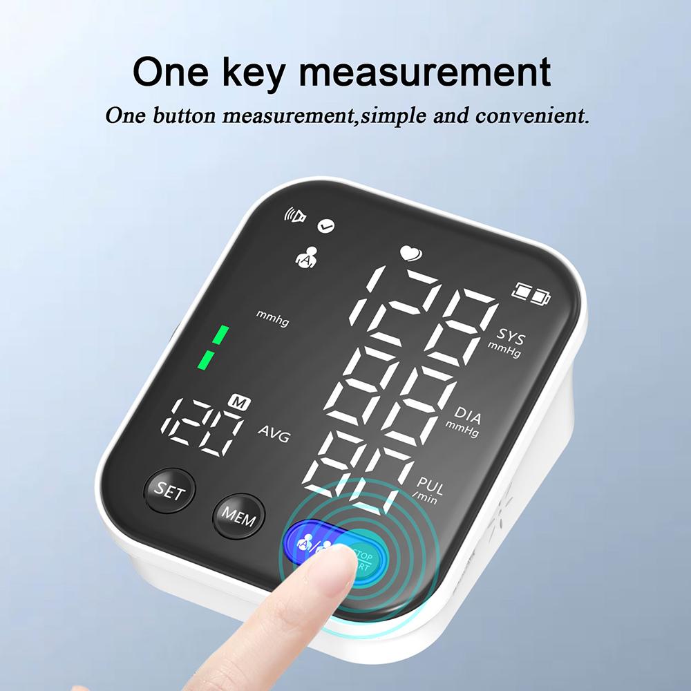 Monitoare de tensiune arterială pentru uz casnic - Manșeta de sus a brațului Ecran cu iluminare din spate LED Monitor digital BP