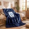Preston North End Football Print Flannel Blanket Soft Warm Sofa Bed Throw Blanket For Home Office Bedroom
