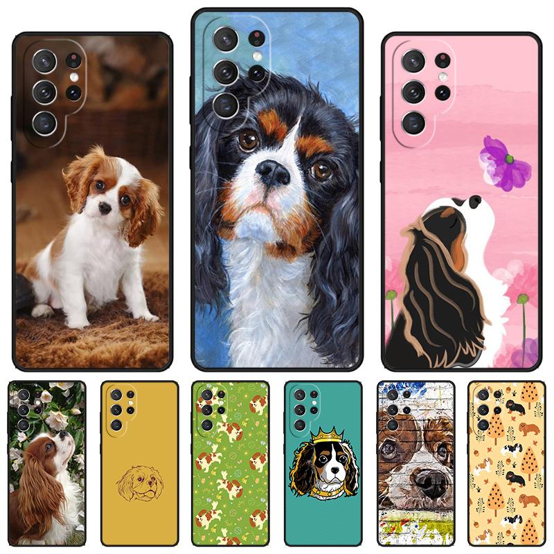 Cavalier King Charles Spaniel Phone Case For Samsung Galaxy S24 S25 S23 S22 Ultra Note 10 20 Plus S20 S21 FE Cover