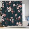 Vibrant Butterfly Shower Curtain Watercolor Floral Print Bathroom Decor Extra Long Size for Bathtub or Stand Up Shower Enclosure