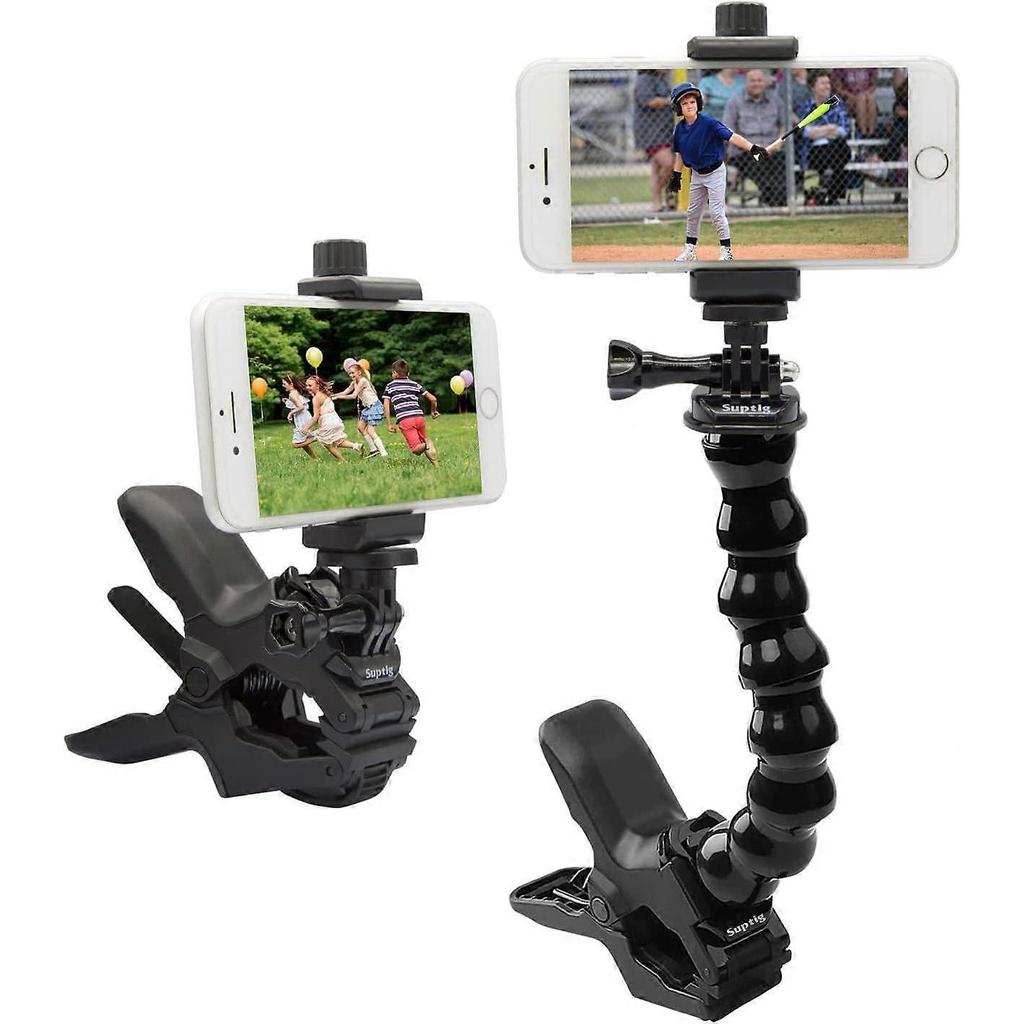 2025 Latest Model Phone Holder Desk Gooseneck Mount, Cell Phone Clamp Clip for