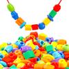 Montessori Educational Threading Stringing Beads Fine Motor Skills Occupational Therapy Toys Kids Crafts Learning Activities