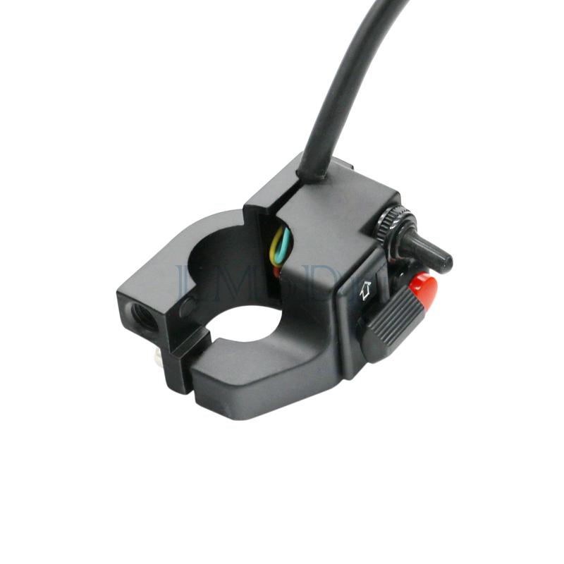LMoDri Motorcycle Customizable  Modified Handlebar Multi-function Headlight Switches Start Steering Switch Horn Double