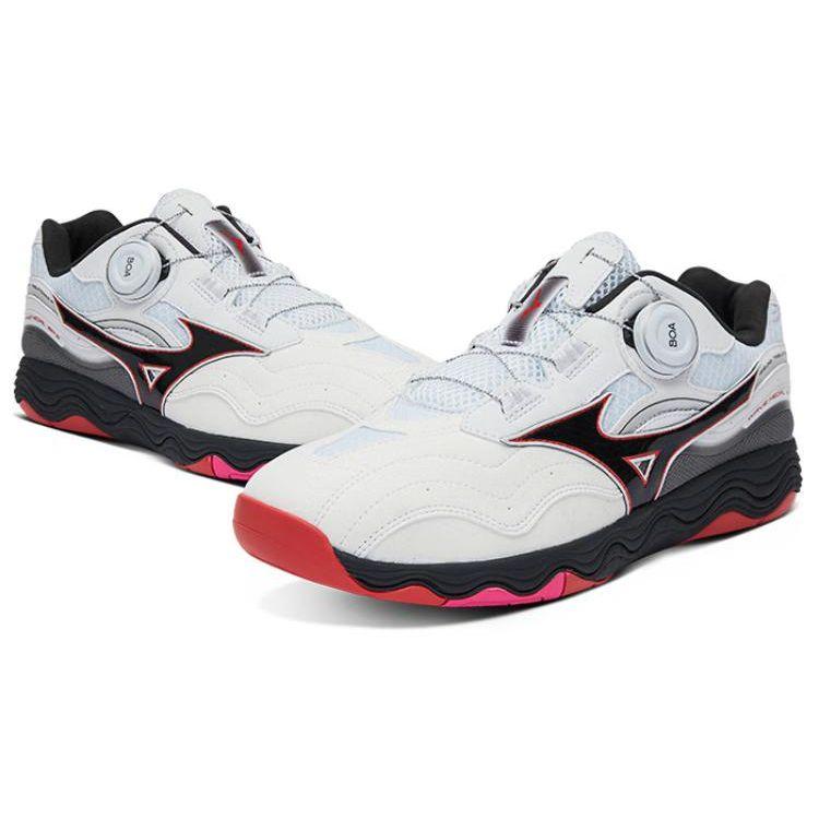 Mizuno Wave Medal Round Toe Shock Absorbing Non-Slip Low-Top Training Shoes Unisex Sneaker White 81GA241201