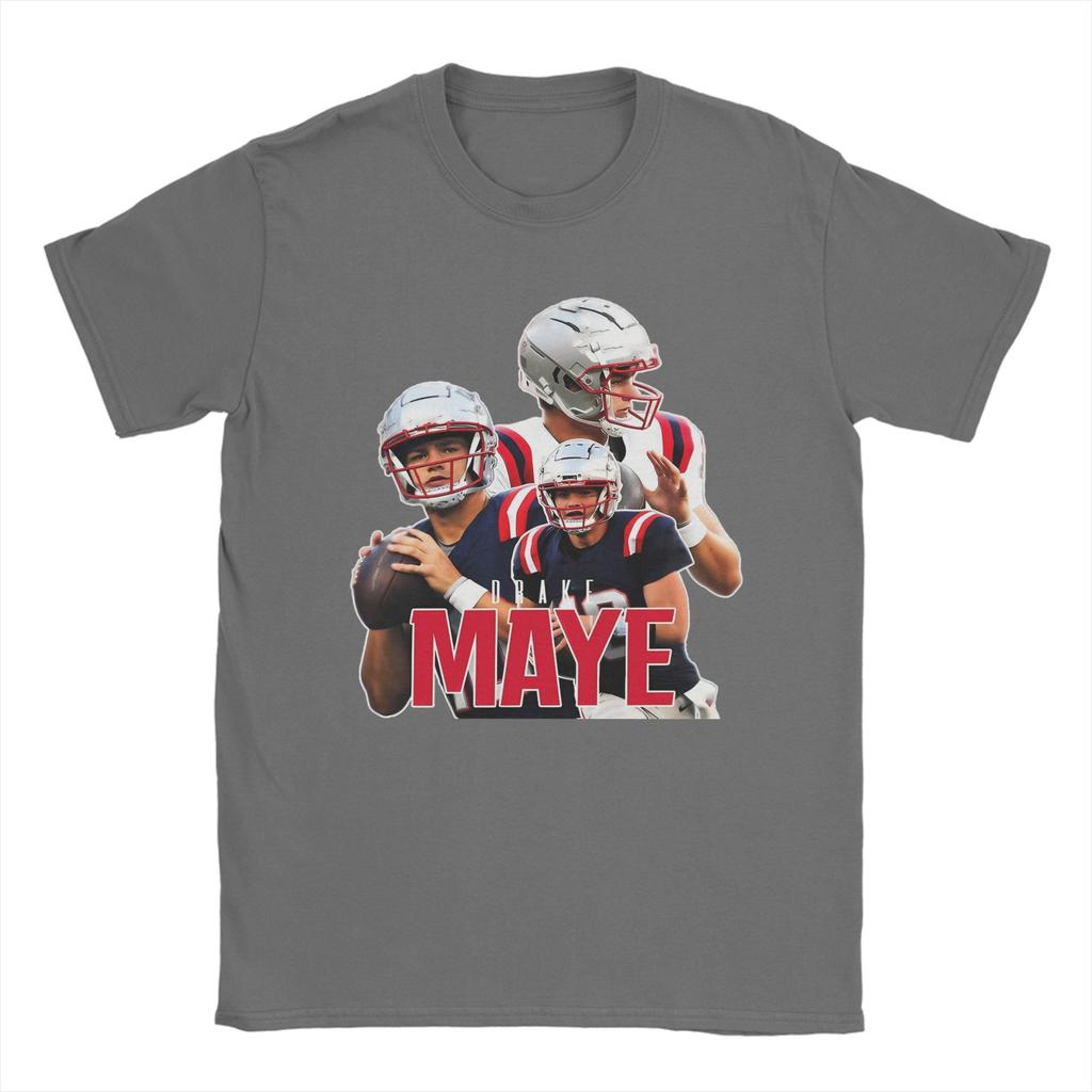 Vintage Drake Maye Football Maye Bootleg T Shirt Summer Hippie T Shirts Unisex Cotton O Neck Plus Size Top Tees Street Style Tshirt