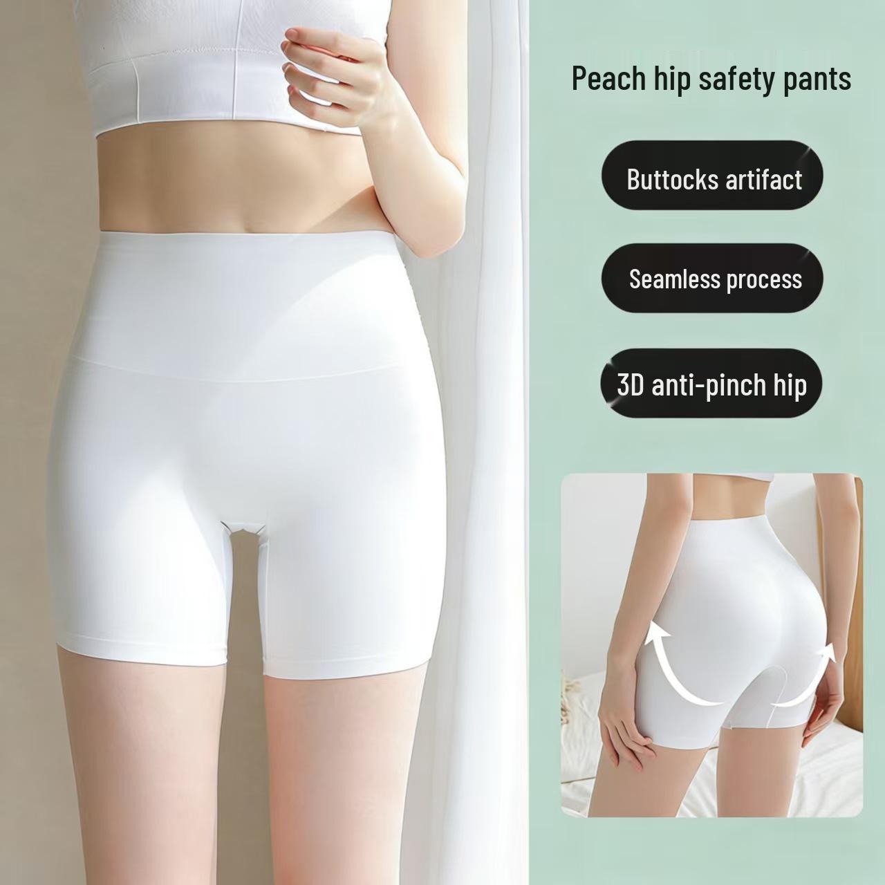 

High-Waisted Seamless Anti-Exposure Tummy Control Safety Underwear for Women M [80-105 lbs]