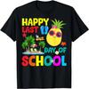 Happy Last Day Of School Teacher Student Summer Pineapple T-Shirt
