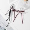 Sweet Red Cherry Pearl Keychain Ribbon Bowknot Keyring Bag Pendant Key Hanging Decoration For Best Friend Gifts