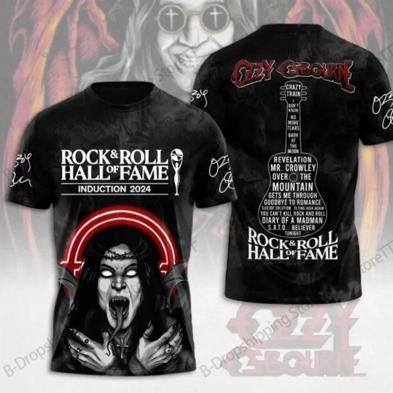 Men T-shirt Rock Band Ozzy Osbourne 3d Print T Shirt Tops Womens Sports Large Size Tops Tees Summer Tshirt Kids Clothes Street