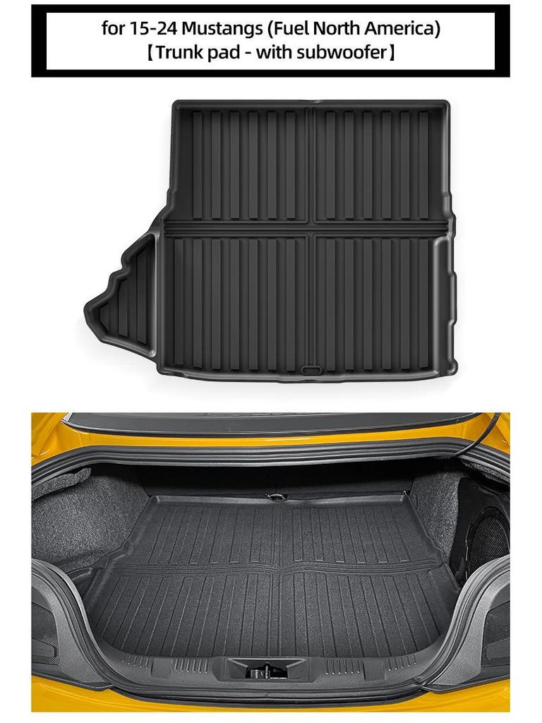 15-24 Ford Mustang Schmutzabweisende TPE-Fußmatten
