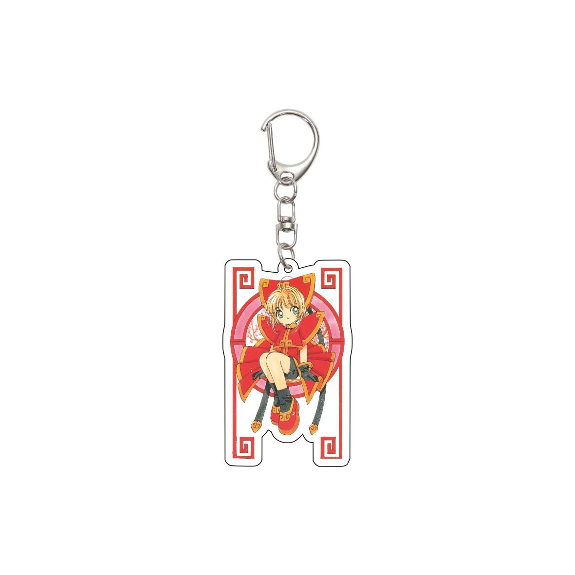 55MM Anime Cardcaptor Sakura Keychain kinomoto sakura/CERBERUS/LI SYAORAN Key Chain Acrylic Model Plate Christmas Gifts 55mm