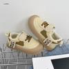 Herbst Han-Stil kleine Stoffschuhe Japanischer College-Stil Jungen und Mädchen Freizeitschuhe Baby-Schnalle weiche Innensohle Schuhe