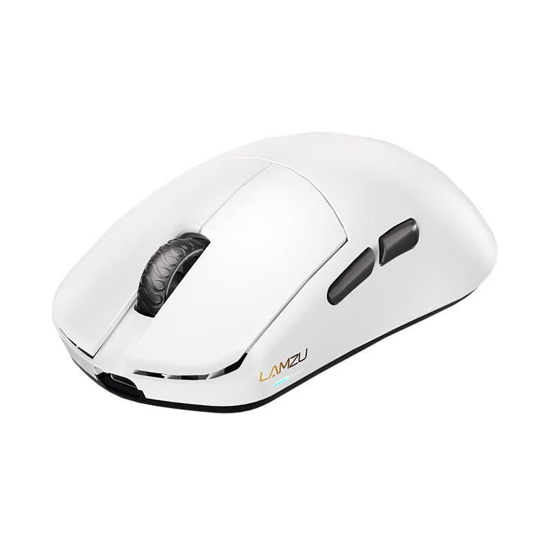 Lamzu MAYA X Gaming Mouse White with 1 Set of Extra 8K Dongle Authorized Japanese Distributor Warranty (Amazon Exclusive) Soles, Included,