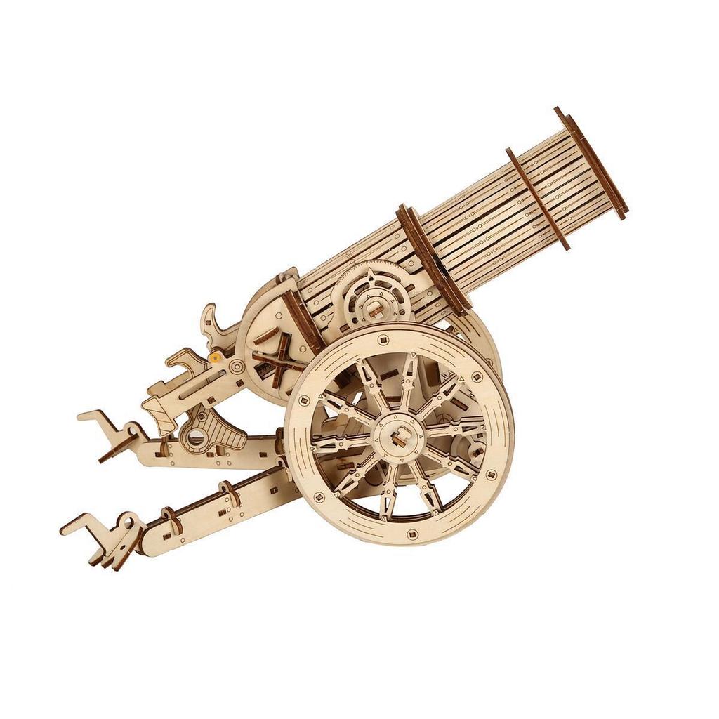 New Popular 3D Wooden Cannon Puzzle - Diy Assembly Model Kit, Creative Craft Gift For Adults/Teens