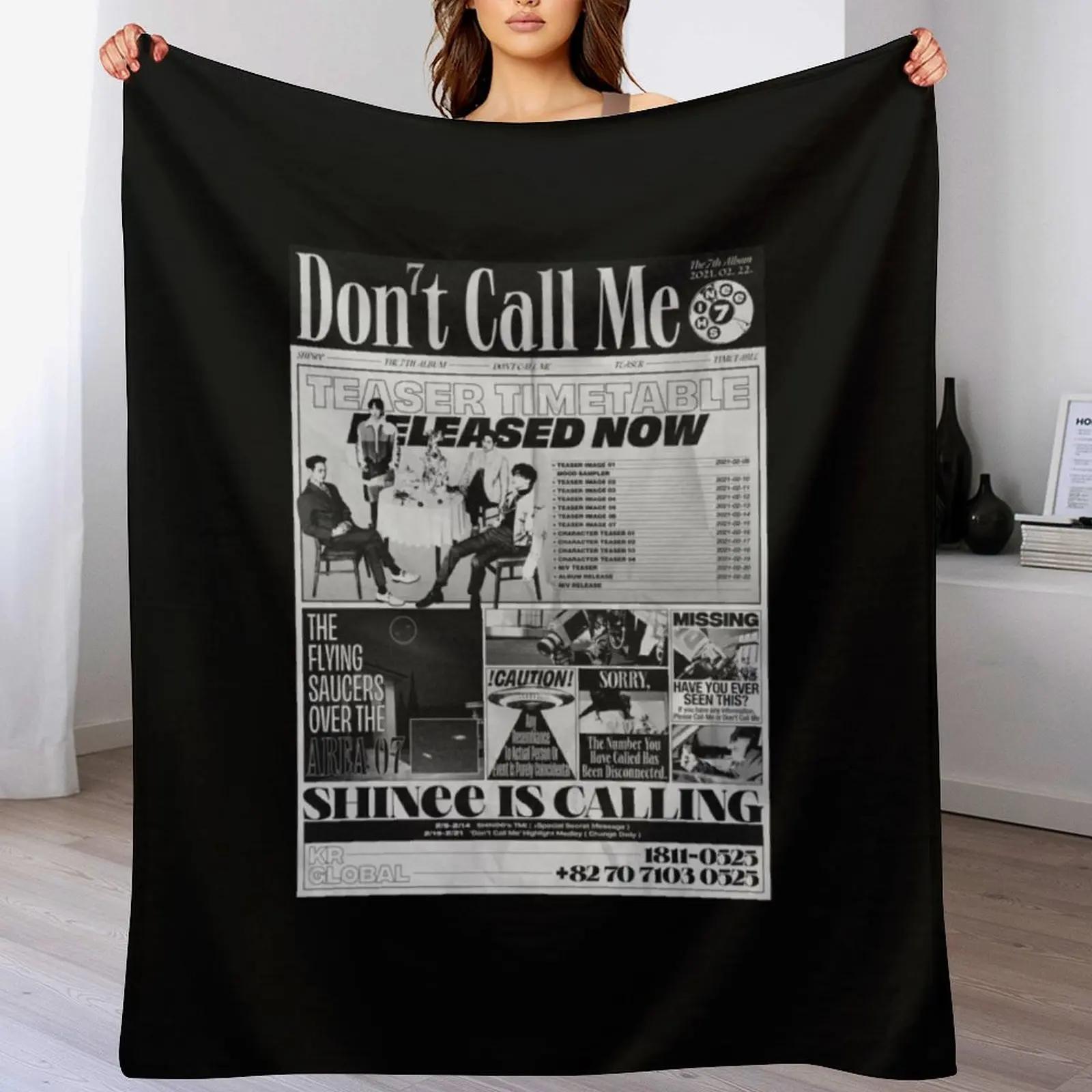 SHINee Dont Call Me Throw Blanket Soft Plush Blanket as Housewarming Gift 102x76cm(40x30in)