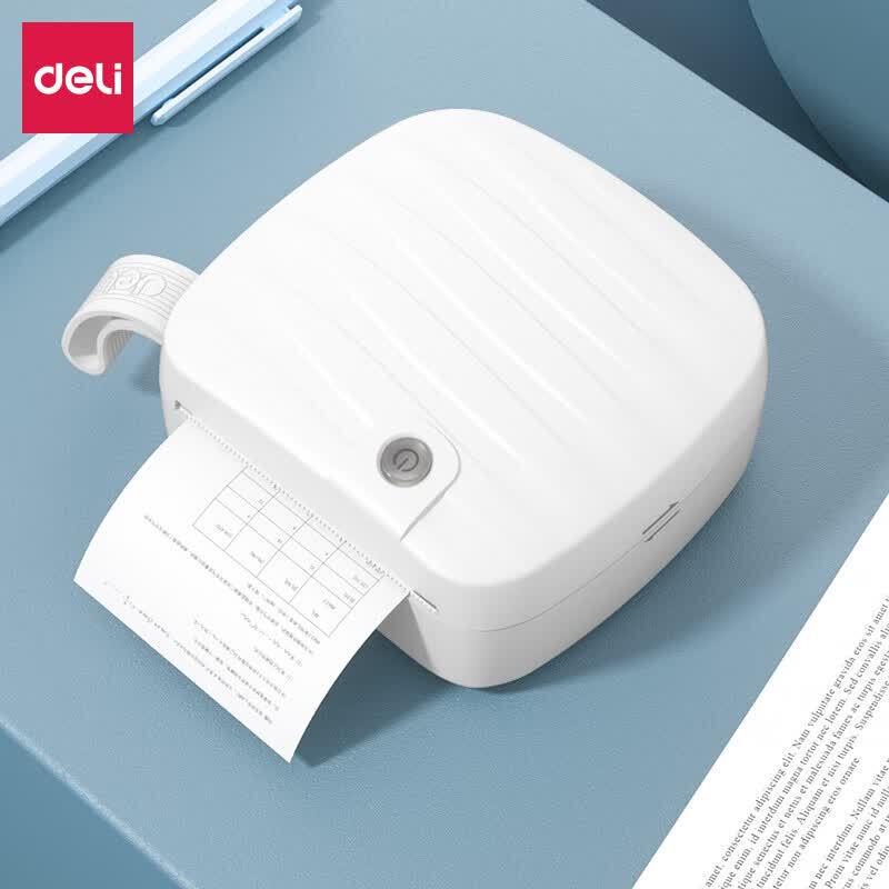Deli Portable 2-inch 200dpi Thermal Label Printer CN plug (adapter included)