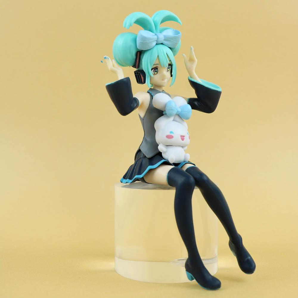Horká 21CM Anime Hatsune Miku X Cinnamoroll Figurka Anime Periferie Sběratelské Modely Dekorativní Dekorace Děti Kawaii Dárek