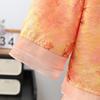 New Chinese Style Printed Stand Collar Shirt for Middle-aged Women