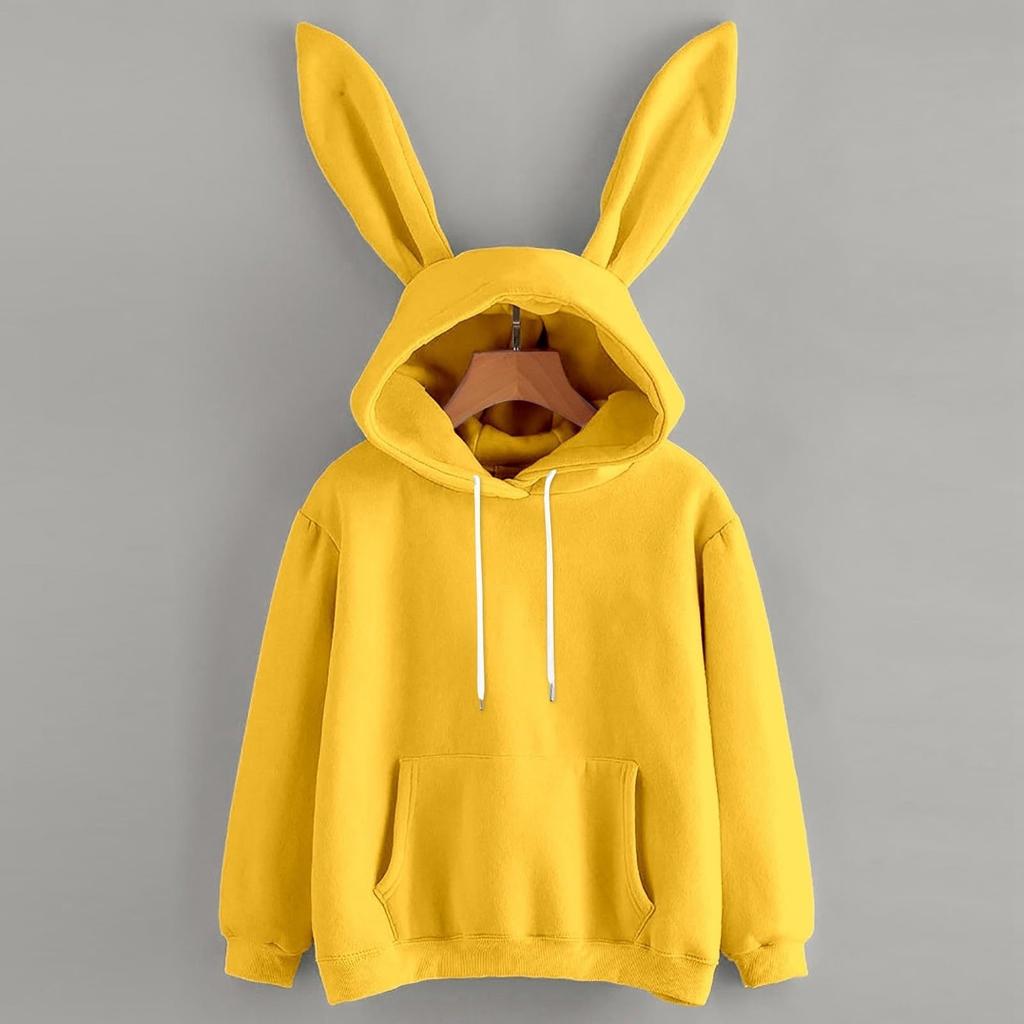 Women's Hooded Sweatshirt with Pocket Long Sleeve Pullover Casual Top