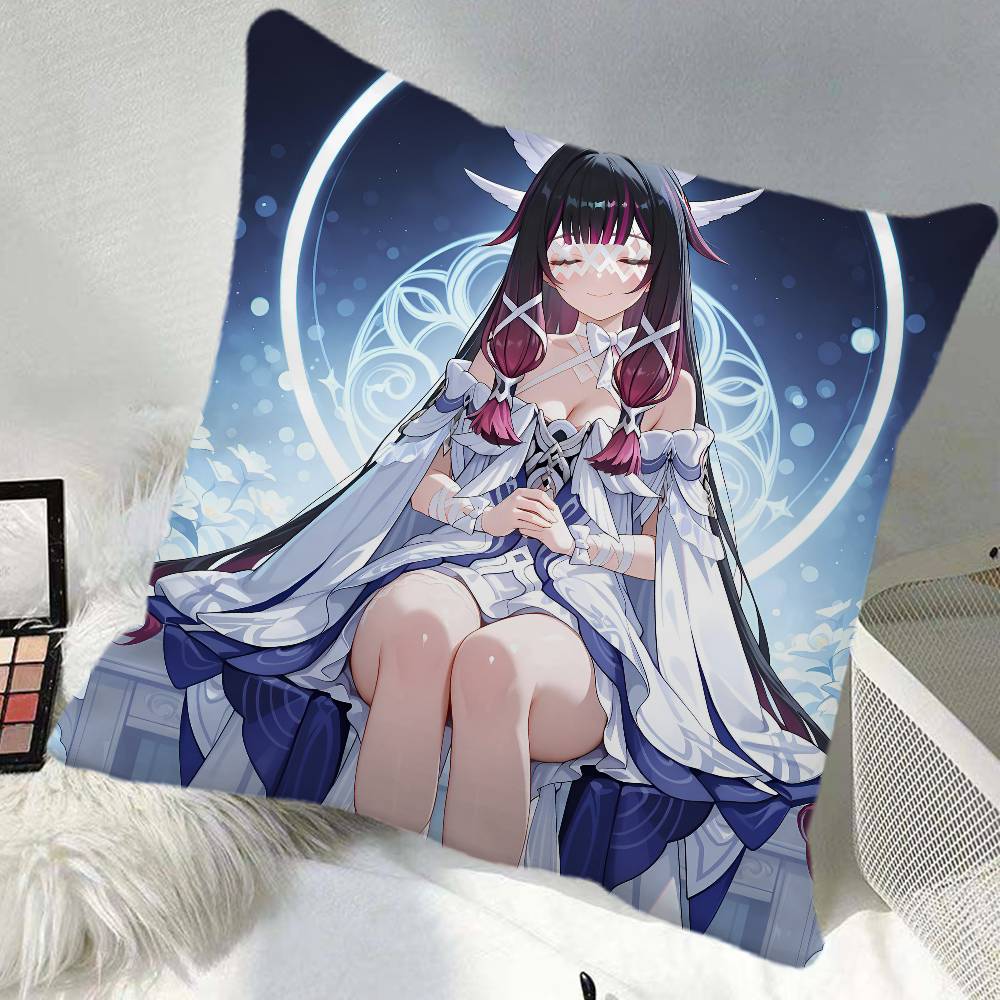 Columbina Genshin Impact Game Pillow Case Square Pillow Bedroom Sofa Leisure Comfort Cushion Car Home Decoration 40x40cm