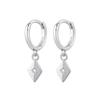 925 Silver Needle Vintage Geometric Pendant Earrings Round/Square/Shell Earrings for Women Fashion Jewelry Pendientes