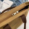 Solid Color Women Tote Bags Portable Reusable Canvas Shopping Bag Large Capacity Lunch Bags