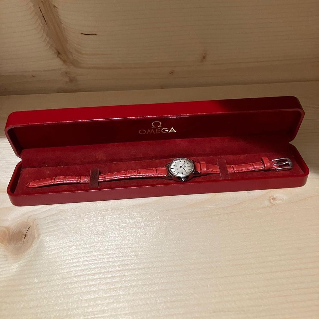 Used OMEGA Omega Seamaster ladies watch antique SS manual winding case included