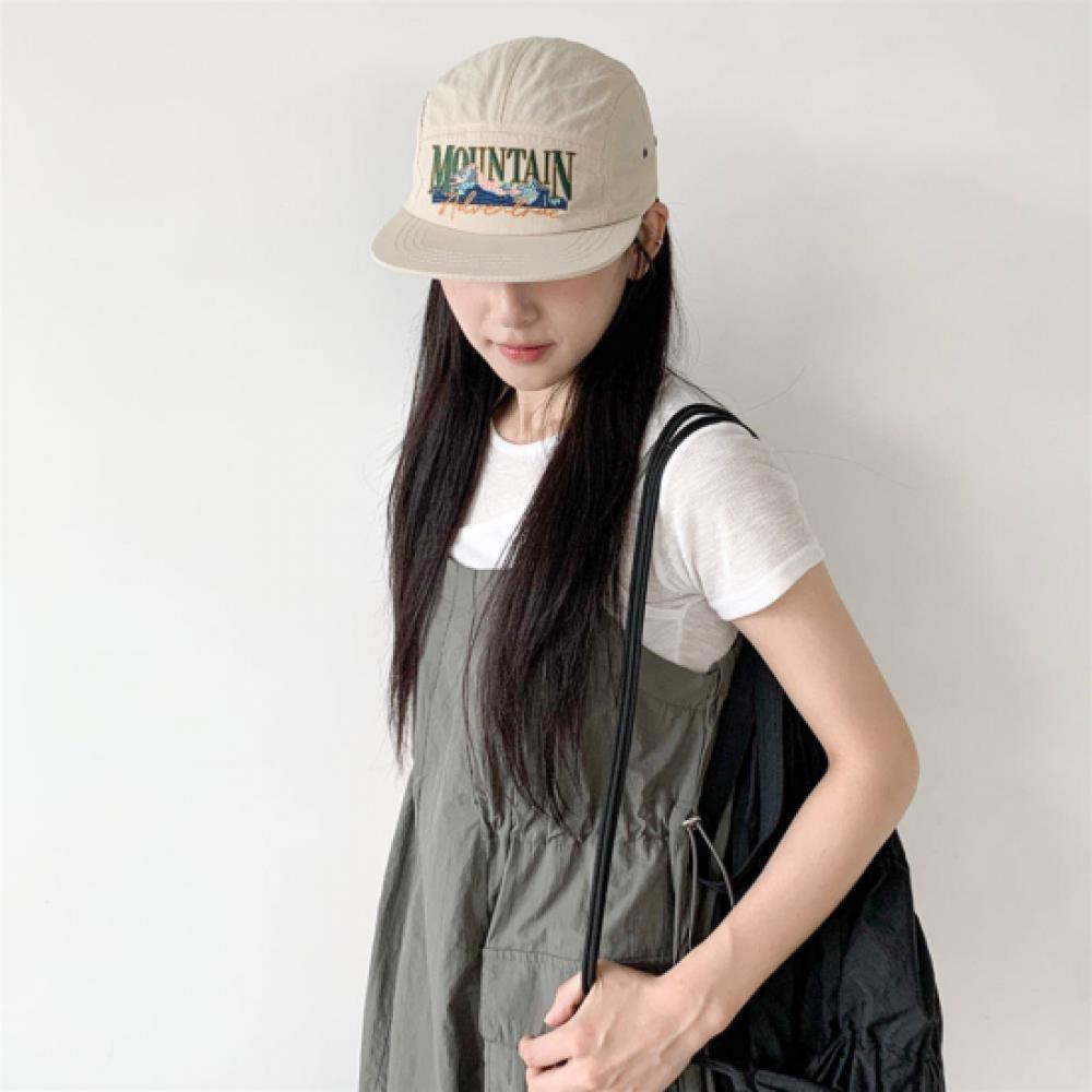 New Arrivals Open Run Women Casual Color Embroidered Crinkle Style Baseball Cap