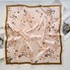 1116 New Magnolia Elegant Temperament Square Scarf Women's Commuter Shirt Scarf Multifunctional Decorative Silk Scarf