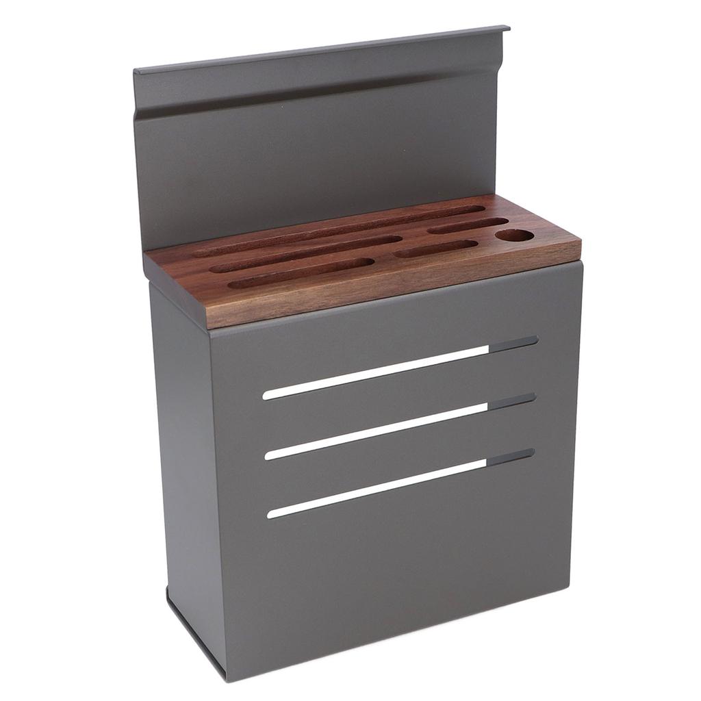 Wall Mount Cutlery Block Rack Aluminium Alloy Multifunctional Kitchen Cutlery Holder Utensil