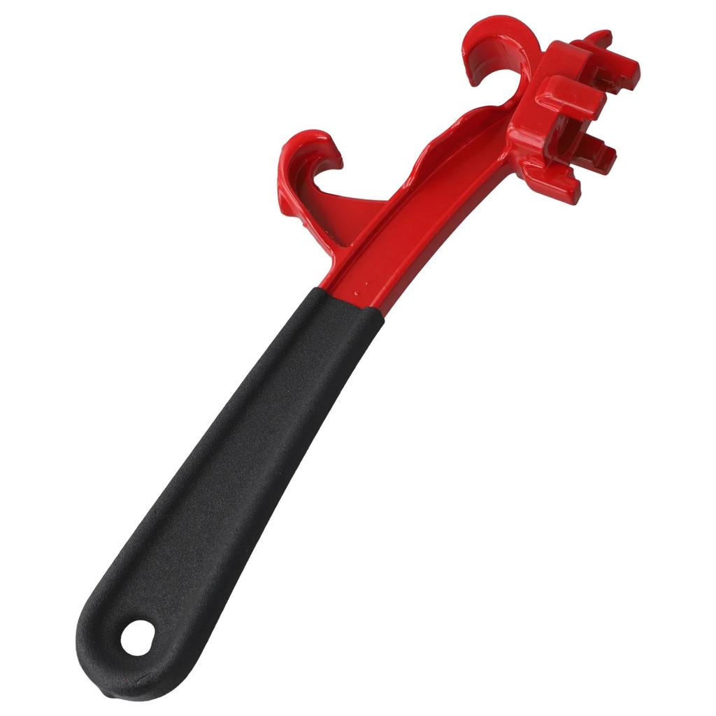 Multi Function 3 In 1 Bung Wrench and Bucket Opener Tool Designed for 55 Gallon Drums and Paint Containers with Ergonomic Handle