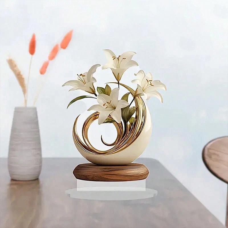 Minimalist Luxury Mother'S Day Desktop Flower Acrylic Art Decoration
