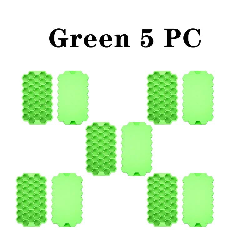 1/2/3/5Pcs Large Capacity Ice Tray Silicone Molds Honeycomb Ice Cube Molds For Chilled Drinks Whiskey Cocktails Food