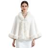 New Velvet And Thick Fur Collar Shawl For Women To Keep Warm