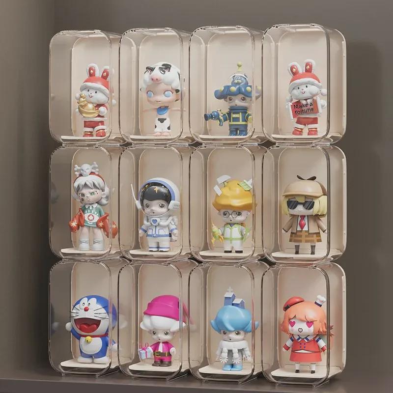 Transparent Acrylic Dustproof Display Stand for Blind Box Dolls